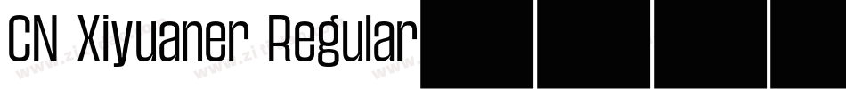 CN Xiyuaner Regular字体转换